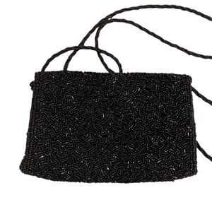 Inge Christopher crossbody beaded purse, black